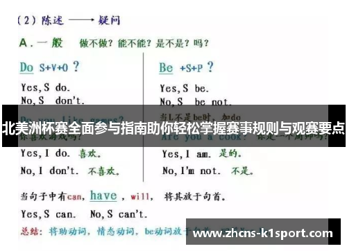 北美洲杯赛全面参与指南助你轻松掌握赛事规则与观赛要点 北美洲杯赛全面参与指南助你轻松掌握赛事规则与观赛要点